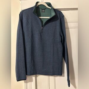 J. Crew Men's Navy Zip-Up Sweater